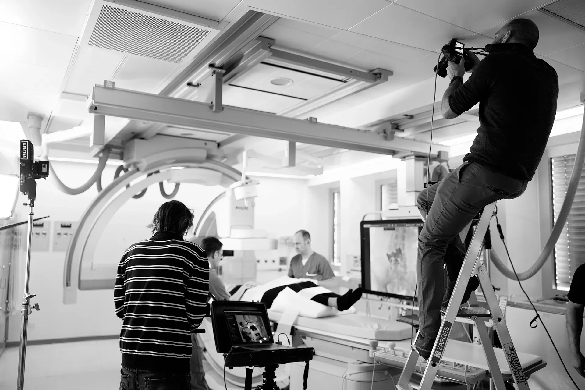 Fotografie von Produktionslinien in der Automobilindustrie